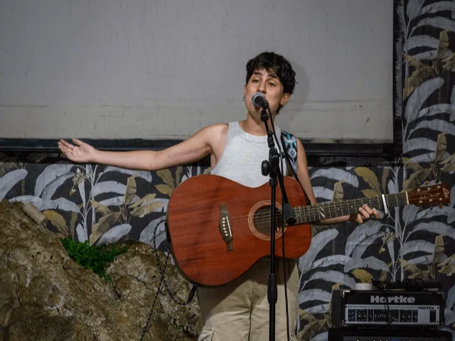 Cantante al microfono — Audizioni Prima Edizione PMA 2025