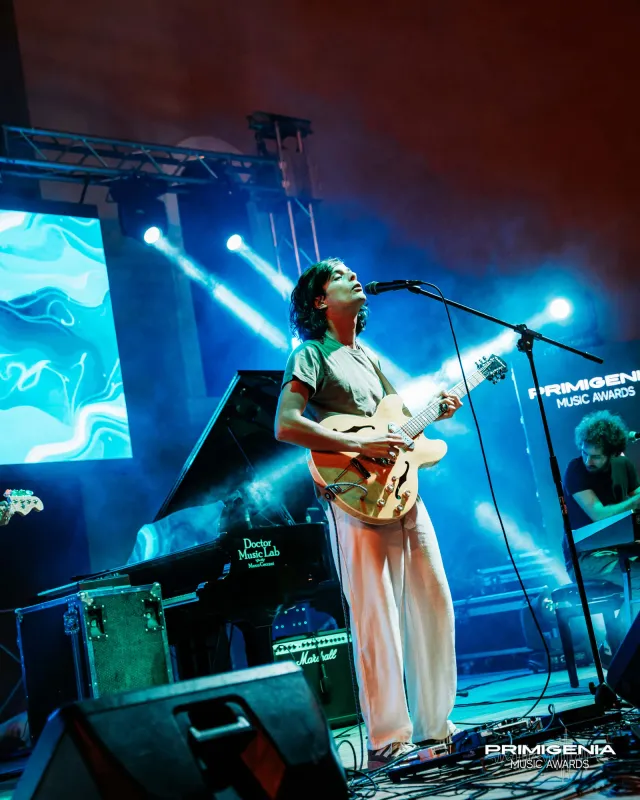Il palco dei Primigenia Music Awards — Finale Prima Edizione PMA 2025
