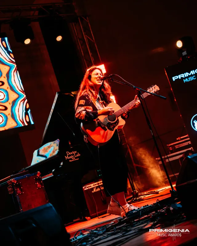 Il palco dei Primigenia Music Awards — Finale Prima Edizione PMA 2025