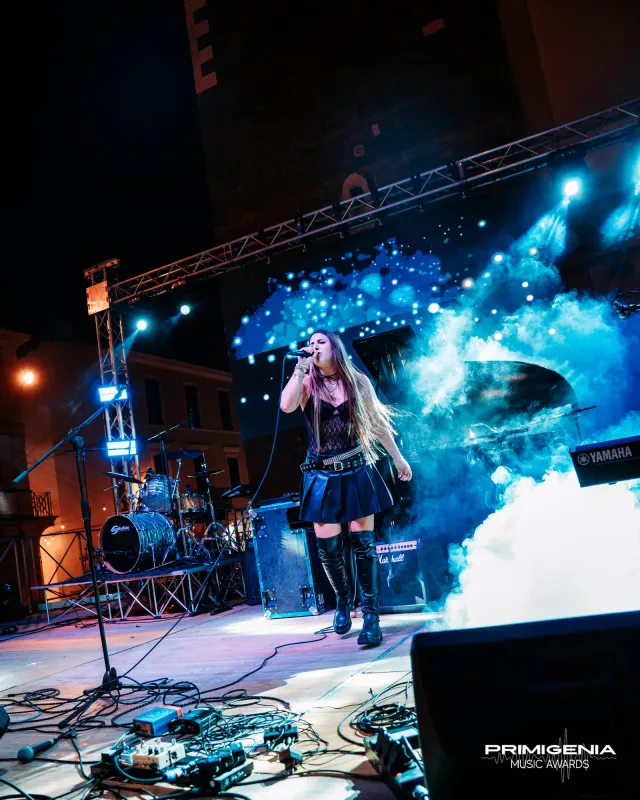 Il palco dei Primigenia Music Awards — Finale Prima Edizione PMA 2025