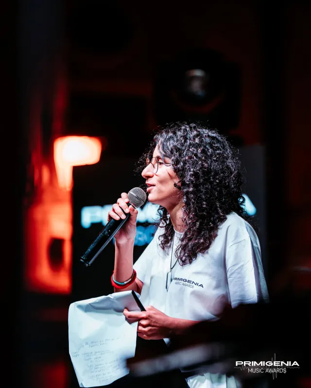 Il palco dei Primigenia Music Awards — Finale Prima Edizione PMA 2025