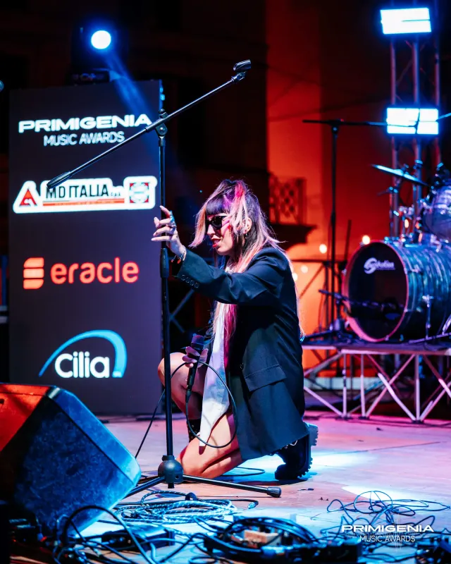Il palco dei Primigenia Music Awards — Finale Prima Edizione PMA 2025