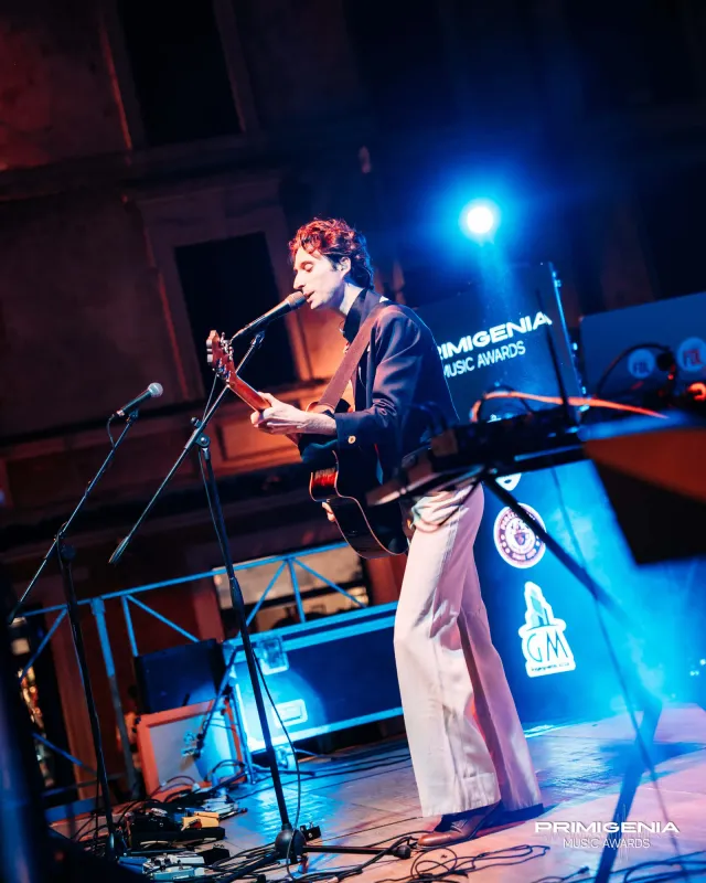 Il palco dei Primigenia Music Awards — Finale Prima Edizione PMA 2025