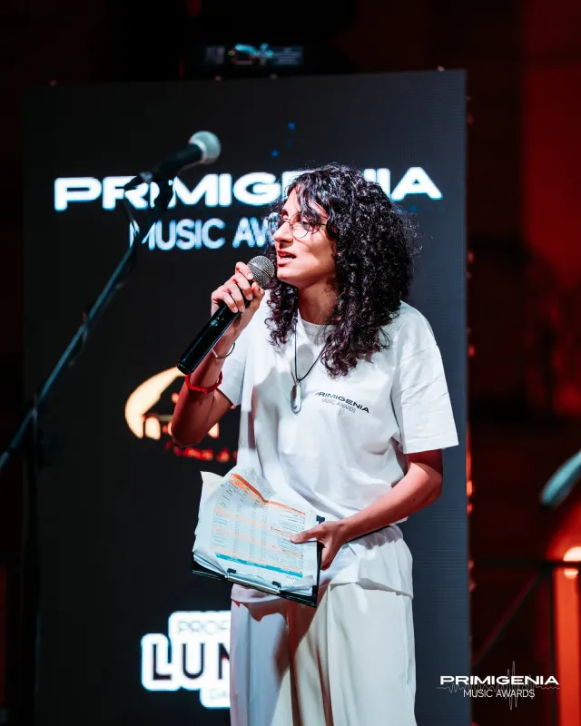 Il palco dei Primigenia Music Awards — Finale Prima Edizione PMA 2025