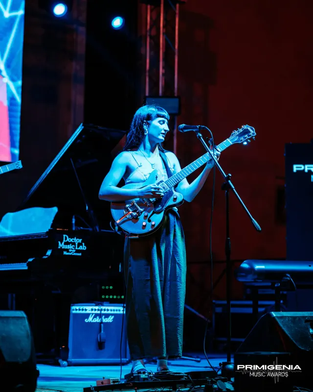 Il palco dei Primigenia Music Awards — Finale Prima Edizione PMA 2025